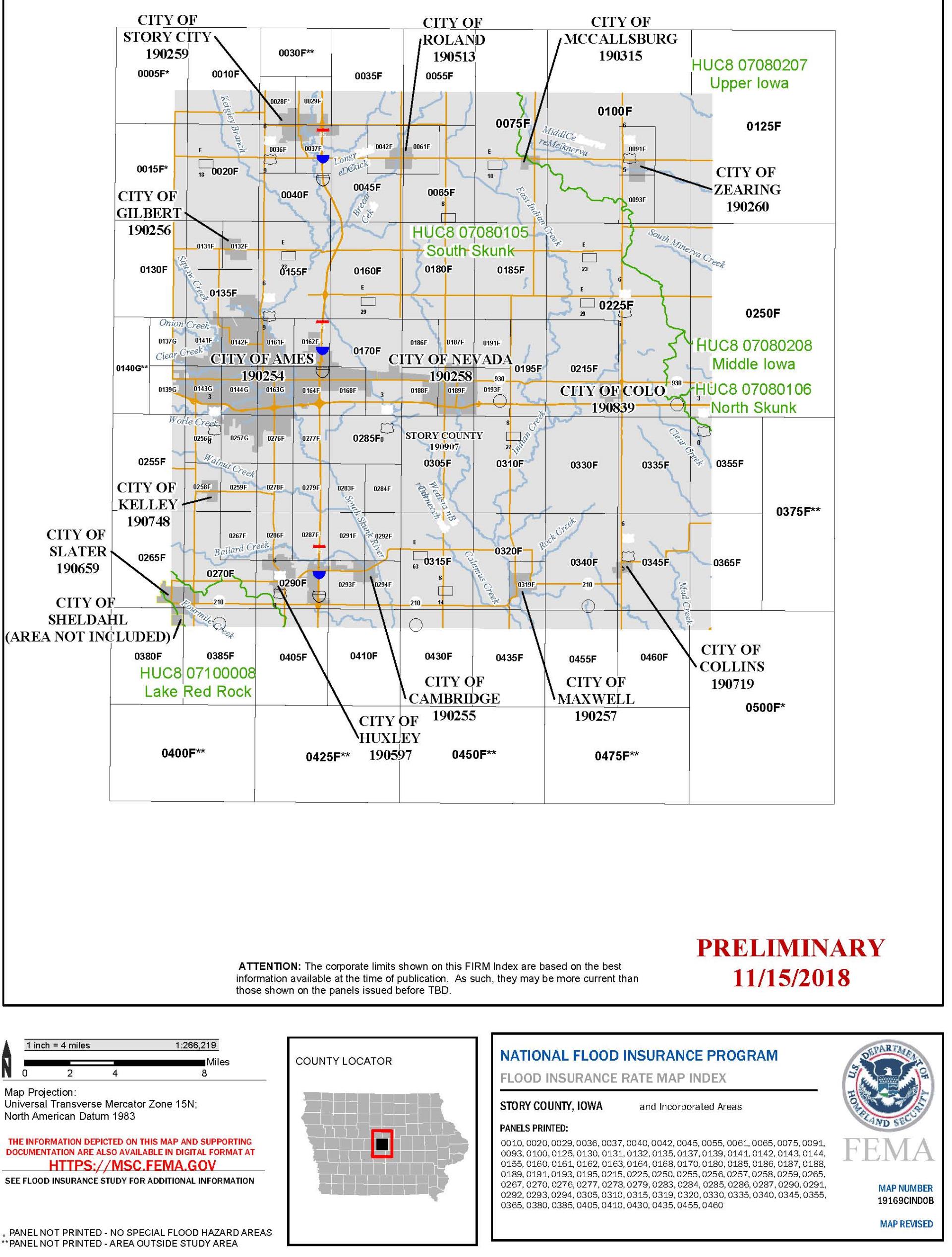 FIRM Index Panel map