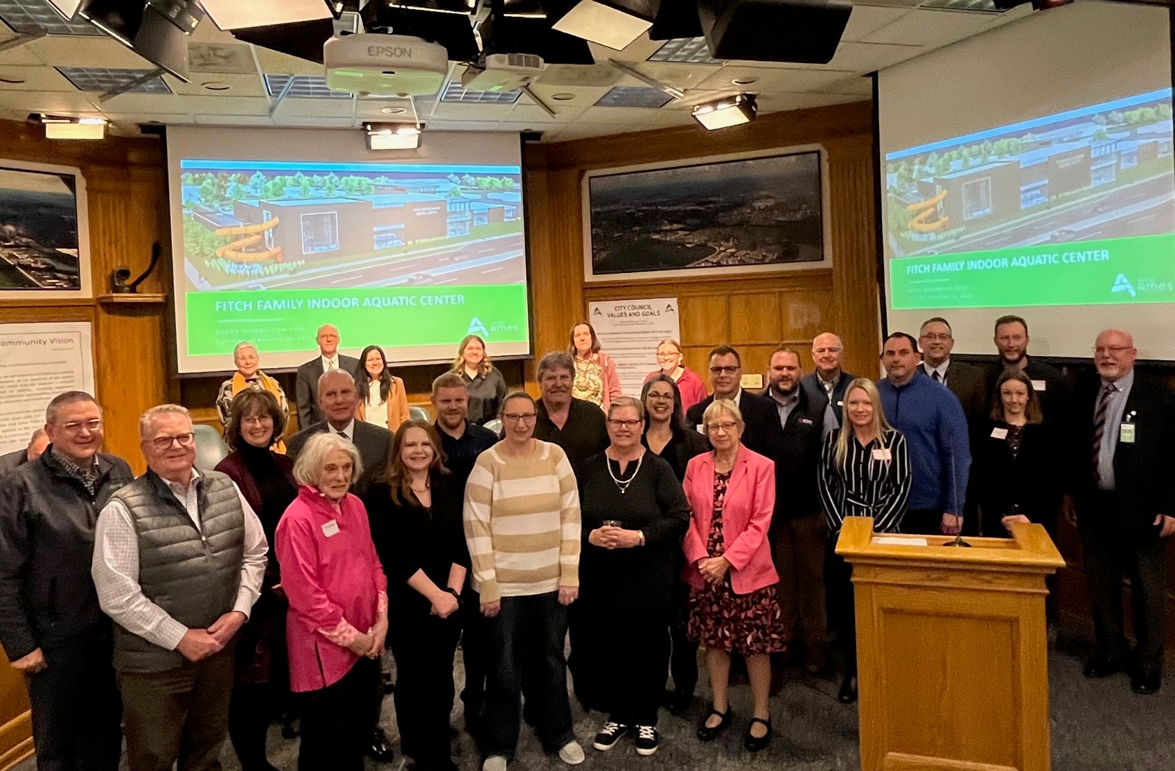 Fitch Family Indoor Aquatic Center donor recognition 2.28.2023