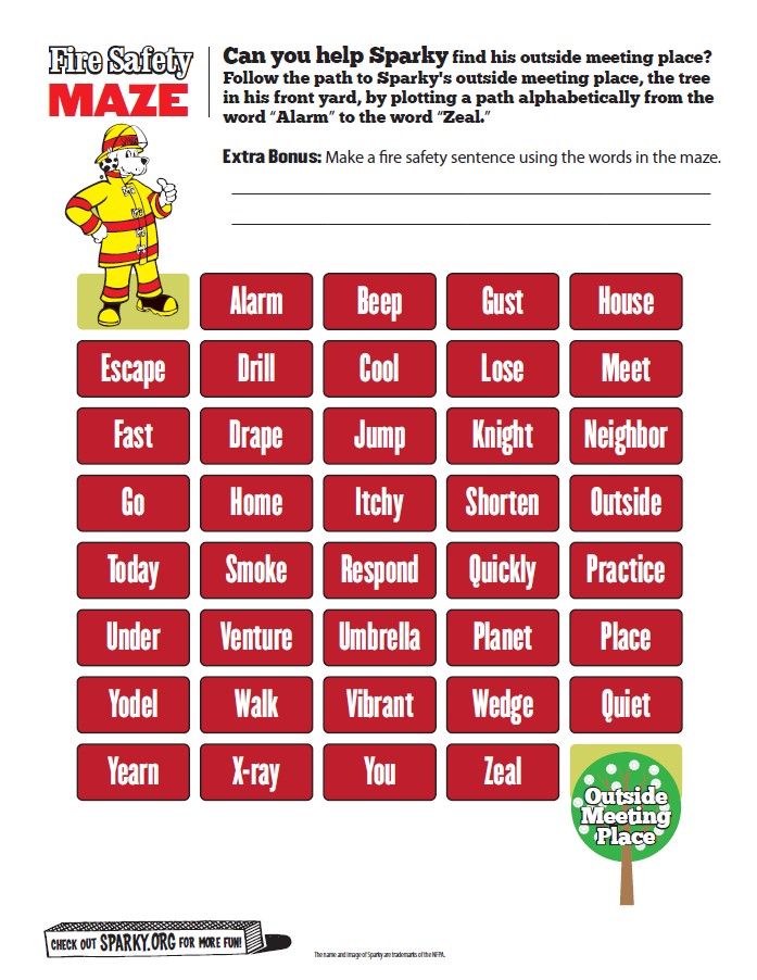 fire-safety_word_maze