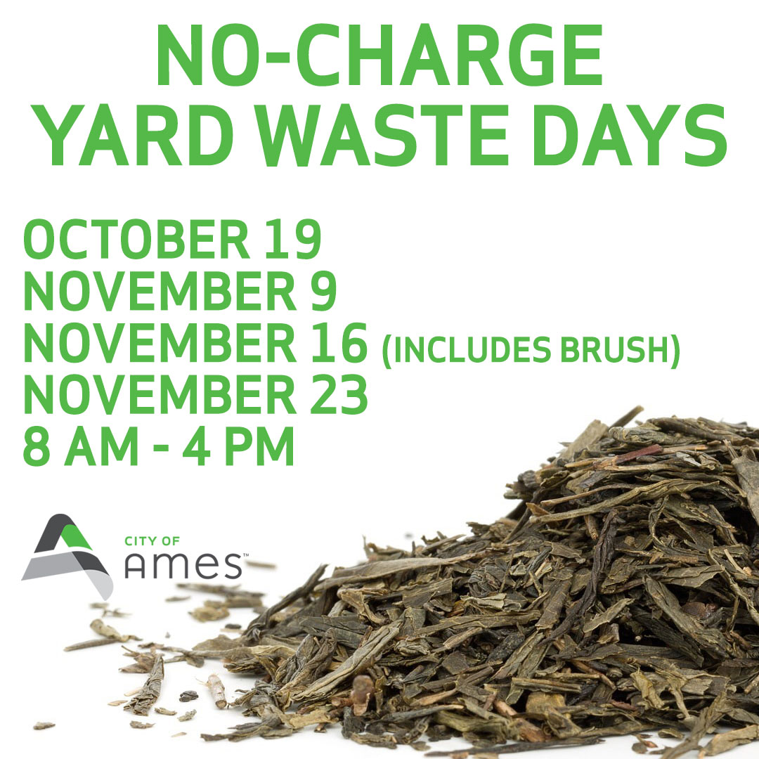 Dates for No-Charge Yard Waste Days