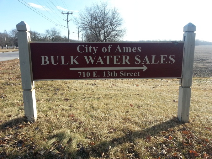 bulk water station street sign 