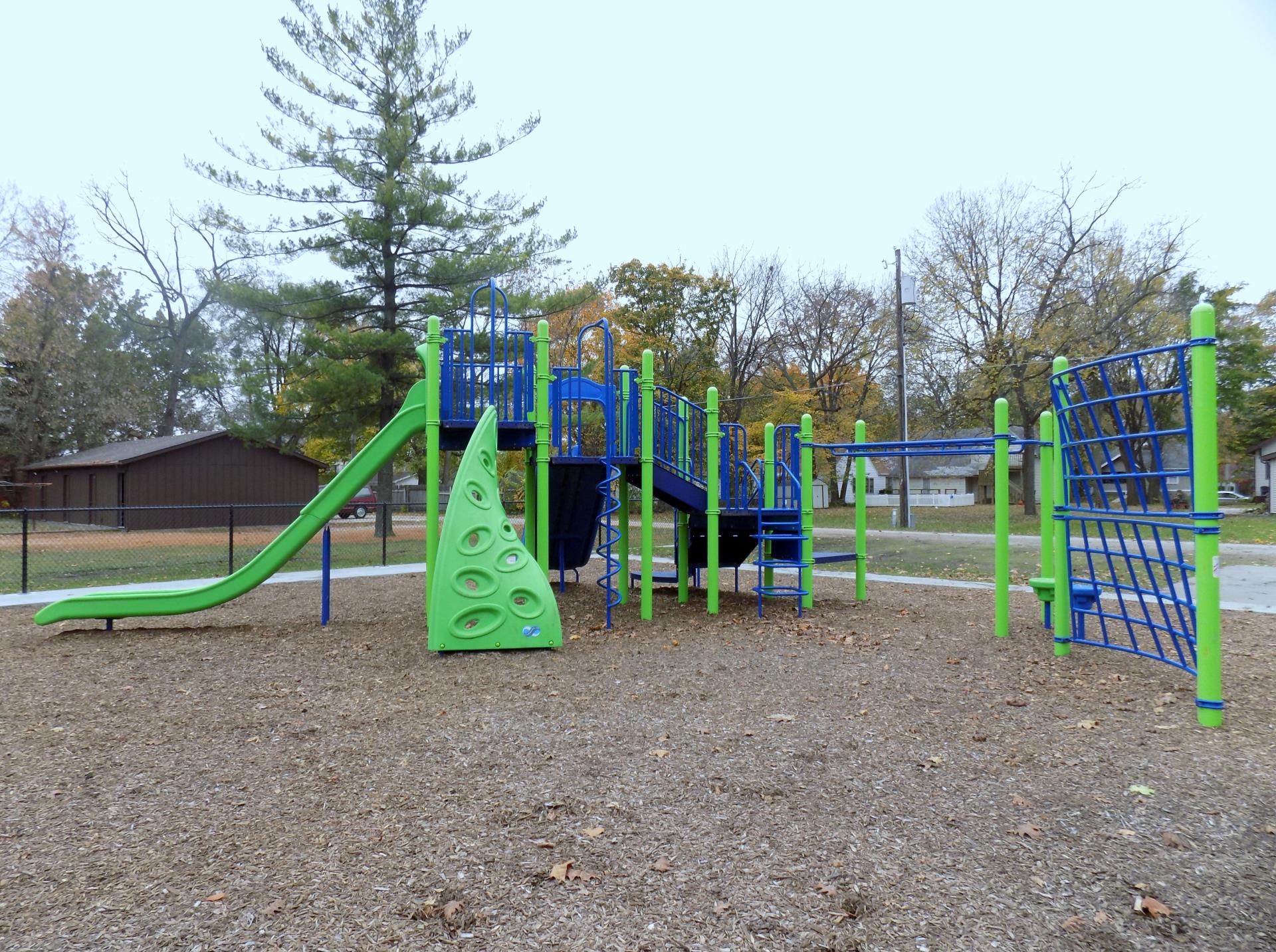 Playground equipment at Duff Park