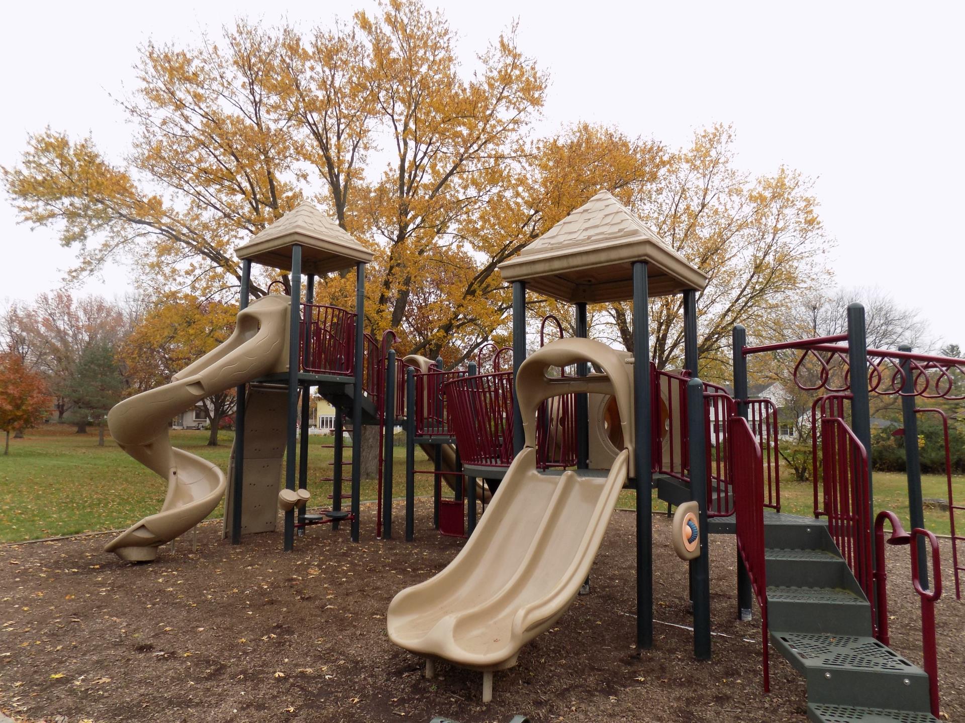 Playground equipment at Parkview Park